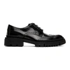 VERSACE BLACK LEATHER BROGUES