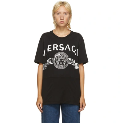Versace 黑色 Vintage Medusa T 恤 In A1008 Black