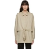 LE17SEPTEMBRE BEIGE WOOL LAYERED BLOUSE