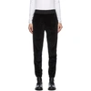 HAIDER ACKERMANN BLACK VELVET LOGO TAPE LOUNGE PANTS