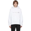 PALM ANGELS PALM ANGELS WHITE PALM AIRLINES KIMONO HOODIE