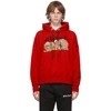 PALM ANGELS PALM ANGELS RED DESERT SKULL HOODIE