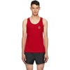 Versace Medusa Logo Tank In Red