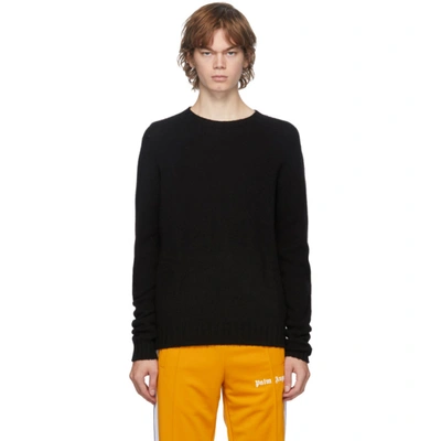 Palm Angels Palm Tree Intarsia-knit Wool Sweater In Black Multi