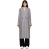 JIL SANDER JIL SANDER GREY CASHMERE COAT