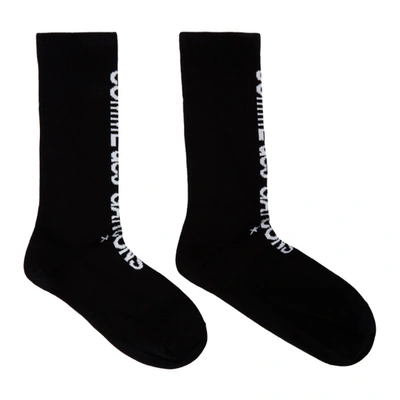 Comme Des Garçons Comme Des Garcons Black Vertical Logo Socks