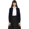 COMME DES GARÇONS COMME DES GARÇONS COMME DES GARCONS COMME DES GARCONS NAVY WOOL CARDIGAN