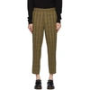 ANDERSSON BELL KHAKI RAW-CUT WOOL TROUSERS