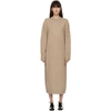 ARCH THE SSENSE EXCLUSIVE BROWN WOOL & CASHMERE CREWNECK DRESS