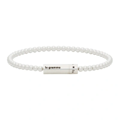 Le Gramme 9g Polished Chain Cable Bracelet In Silver