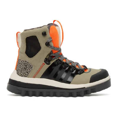 Adidas By Stella Mccartney Eulampis Water Resistant Sneaker Boot In Tech Beige/classic Black