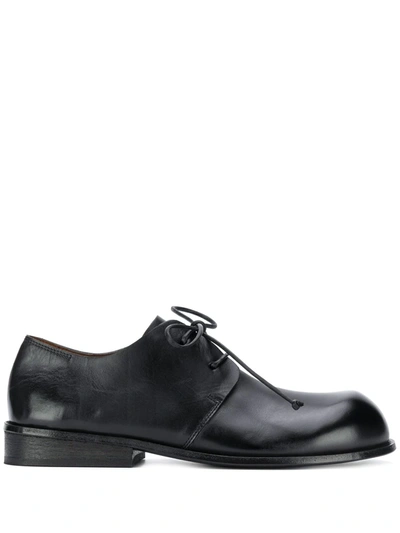 Marsèll Polished Lace-up Brogue Shoes In Black