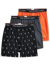 Polo Ralph Lauren Classic Fit  Cotton Boxers 3-pack In Black,orange