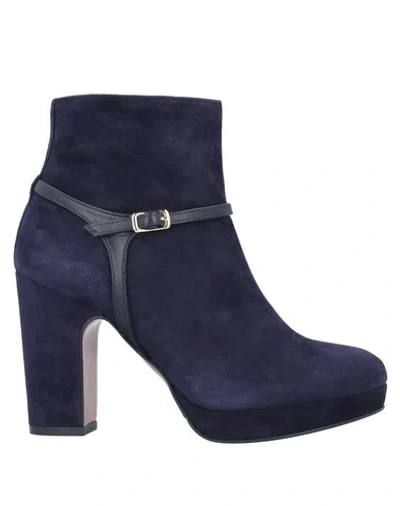 Albano Ankle Boots In Blue