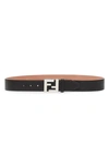 FENDI FF LEATHER BELT,7C0403-SFR