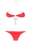 Amir Slama Halterneck Bikini Set In Red