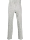 Issey Miyake Mens Core Pleated Straight Leg Trousers In Grey