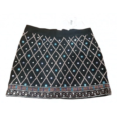 Pre-owned Guess Mini Skirt In Black