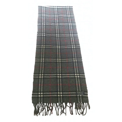 Pre-owned Burberry Grey Cashmere Scarves