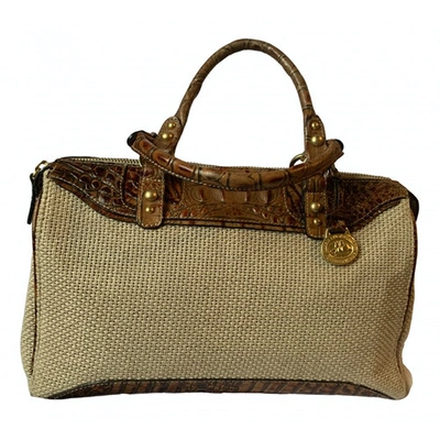 Pre-owned Brahmin Beige Wicker Handbag