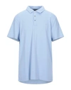 Michael Kors Mens Polo Shirt In Sky Blue