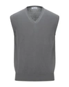Gran Sasso Sleeveless Sweater In Grey