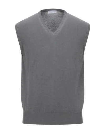 Gran Sasso Sleeveless Sweater In Grey