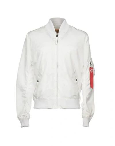 Alpha Industries Jackets In White