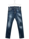 DSQUARED2 TEEN COOL GUY SLIM-FIT JEANS