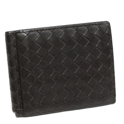 Pre-owned Bottega Veneta Black Leather Wallet