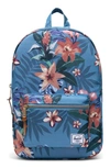 Herschel Supply Co 'settlement Mid Volume' Backpack In Summer Floral Heaven Blue