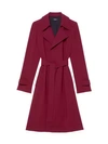 Theory Oaklane Trench Coat In Currant