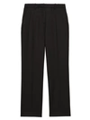 THEORY TREECA FLANNEL WOOL CROPPED trousers,400013057346