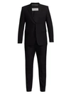 Saint Laurent Virgin Wool Suit In Noir