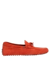 Tod's Loafers In Red