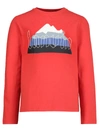 Lanvin Mountain Logo T-shirt In Red