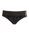 Chantelle Lace-front Brazilian Briefs In Black