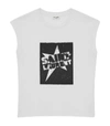 SAINT LAURENT STAR LOGO T-SHIRT,15817014