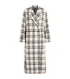 ALESSANDRA RICH DOUBLE-BREASTED CHECK COAT,15818661