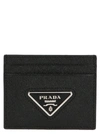 PRADA PRADA WOMEN'S BLACK LEATHER CARD HOLDER,1MC0252DKYF0002 UNI