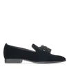 Jimmy Choo Tasseled Foxley Loafers In Black