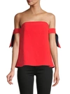 MILLY STRAIGHT ACROSS-NECK TOP,0400012854226