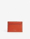 MULBERRY LOGO PEBBLED-LEATHER CARD HOLDER,R00134826