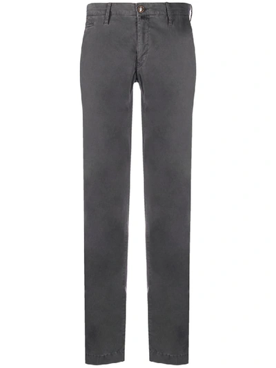 Jacob Cohen Straight Leg Trousers In Grey