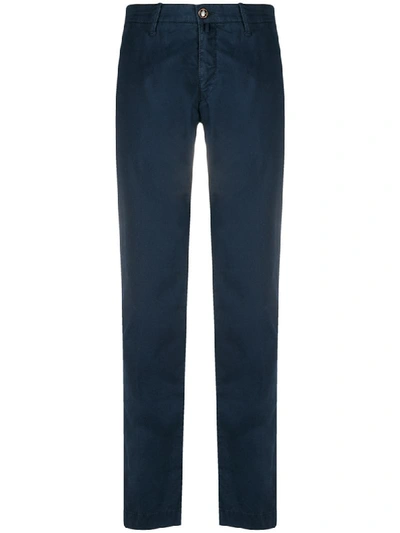 Jacob Cohen Straight Leg Trousers In Blue