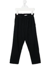 Bonpoint Elasticated Waist Trousers In Blue