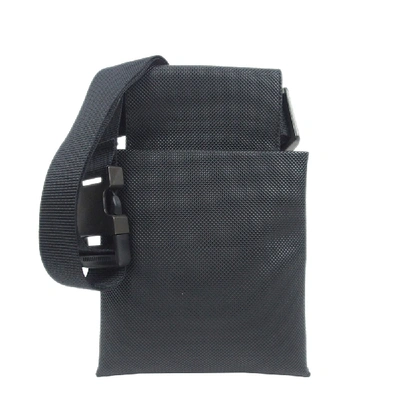 Pre-owned Bottega Veneta Black Coated Canvas Belt Bag