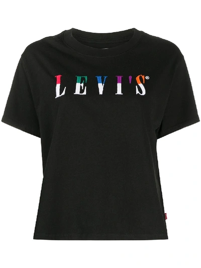 Levi's Logo-print T-shirt In Black
