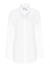 DOLCE & GABBANA RUFFLED COLLAR SHIRT IN WHITE