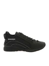 DSQUARED2 LACE UP LOW TOP SNEAKERS IN BLACK